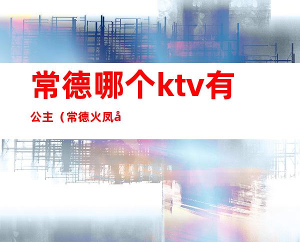 常德哪个ktv有公主(常德火凤凰ktv)