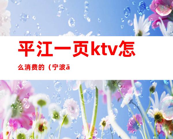 平江一页ktv怎么消费的(宁波一页KTV)