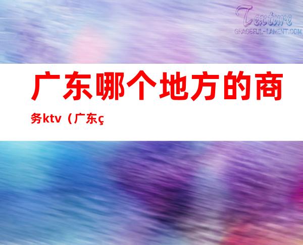 广东哪个地方的商务ktv(广东省的外贸公司有哪些)