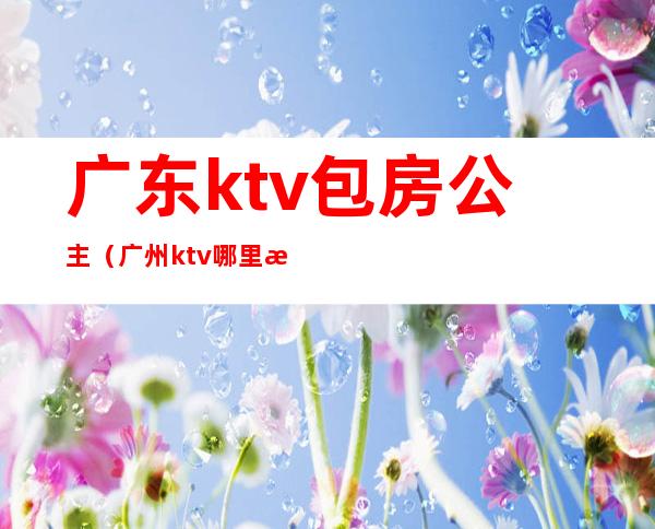 广东ktv包房公主(广州ktv哪里有公主)