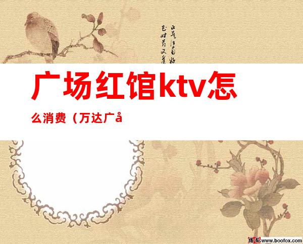 广场红馆ktv怎么消费(万达广场红馆KTV)
