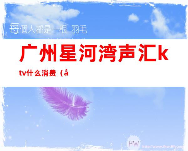 广州星河湾声汇ktv什么消费(广州星河湾KTV)
