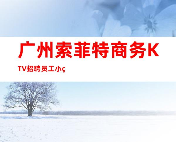 广州索菲特商务KTV招聘员工小白新人好上班