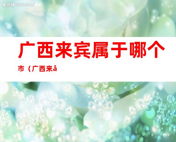 广西来宾属于哪个市(广西来宾属于哪个市管辖)