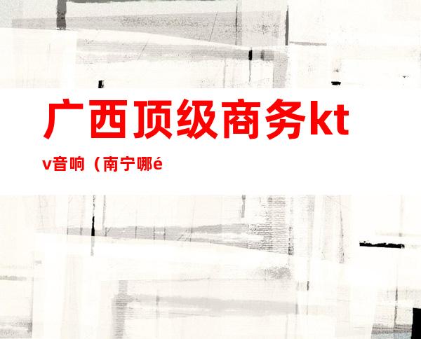 广西顶级商务ktv音响（南宁哪里有ktv音响套装买）