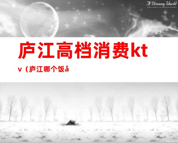 庐江高档消费ktv(庐江哪个饭店性价比高)