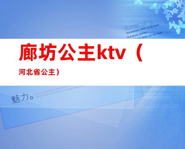 廊坊公主ktv(河北省公主)