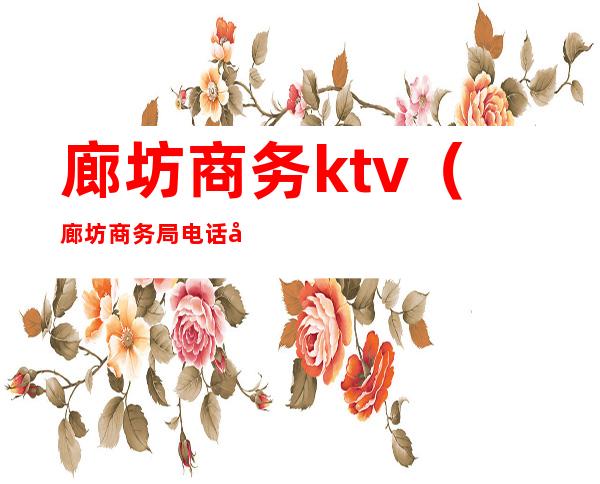 廊坊商务ktv(廊坊商务局电话号码)