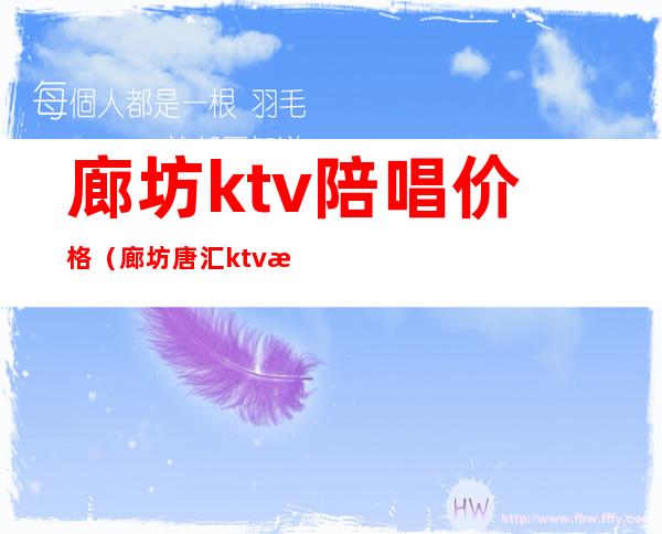 廊坊ktv陪唱价格(廊坊唐汇ktv有陪唱吗)