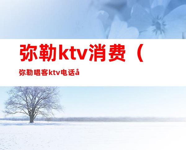 弥勒ktv消费(弥勒唱客ktv电话号码)