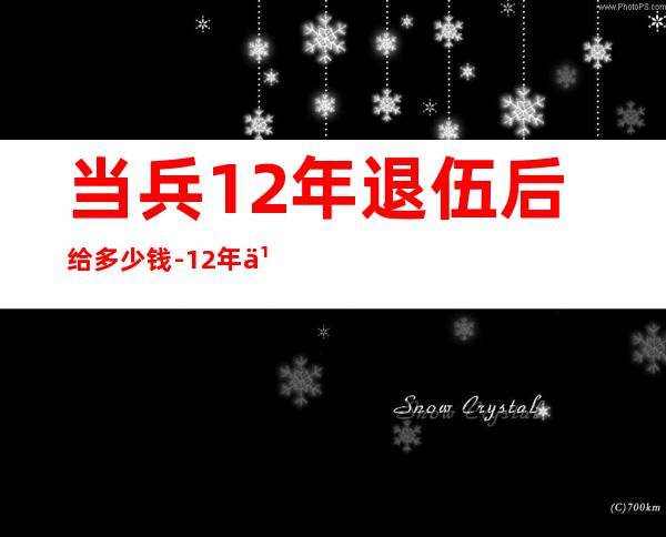 当兵12年退伍后给多少钱-12年义务兵退伍费多少