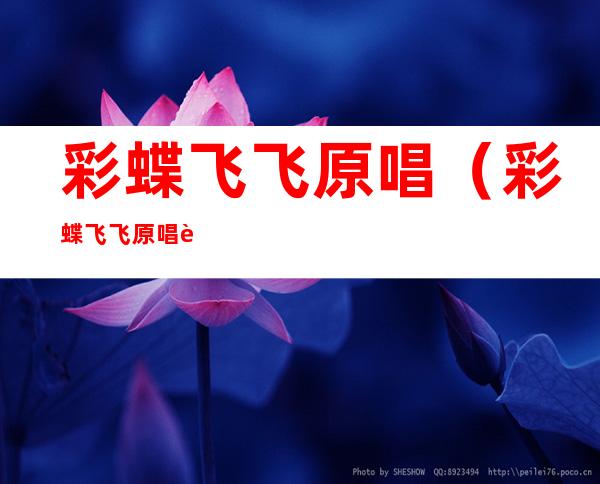 彩蝶飞飞原唱(彩蝶飞飞原唱视频)
