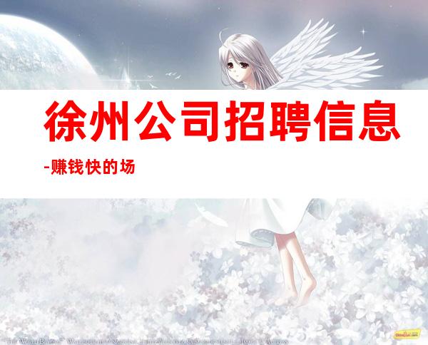 徐州公司招聘信息-赚钱快的场子
