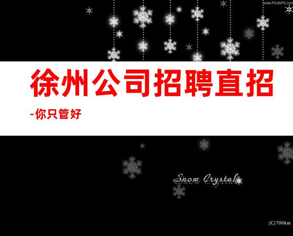 徐州公司招聘直招-你只管好