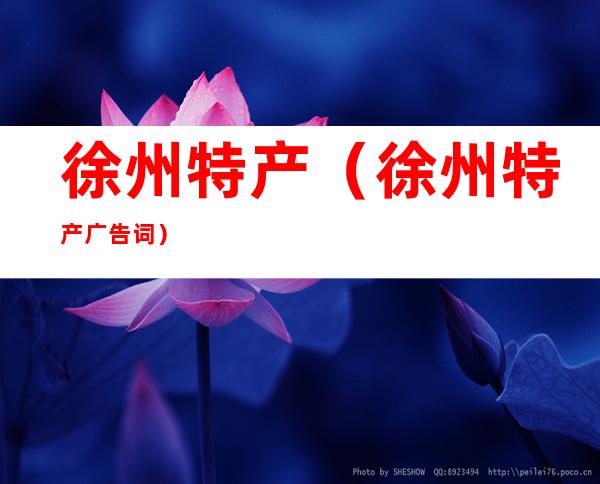 徐州特产（徐州特产广告词）