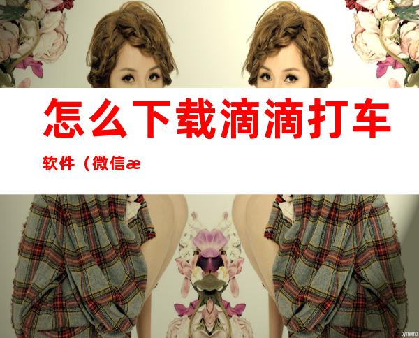 怎么下载滴滴打车软件（微信怎么下载滴滴打车软件）