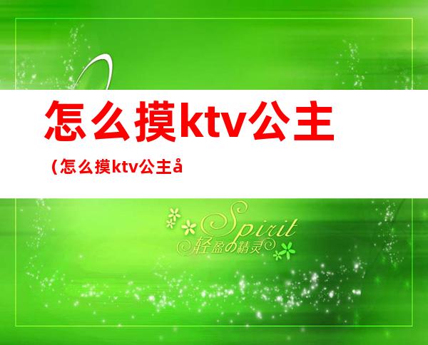 怎么摸ktv公主(怎么摸ktv公主图片)