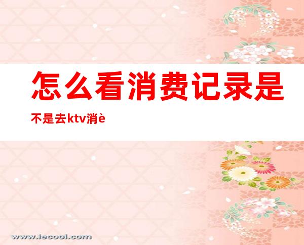 怎么看消费记录是不是去ktv消费的()
