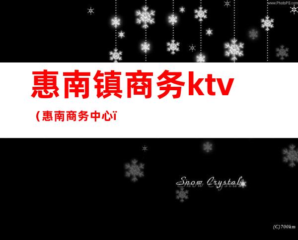 惠南镇商务ktv(惠南商务中心)