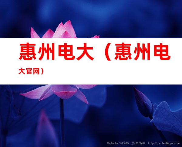 惠州电大(惠州电大官网)