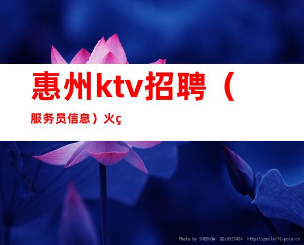 惠州ktv招聘(服务员信息)火爆直招商务素场招聘员工包住