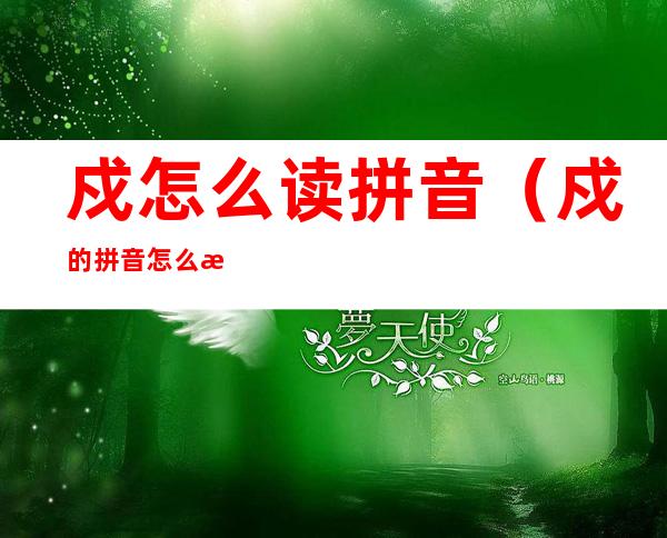 戍怎么读拼音（戍的拼音怎么拼写）