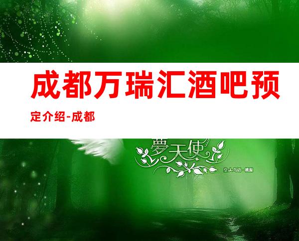 成都万瑞汇酒吧预定介绍-成都十大高档酒吧排行榜