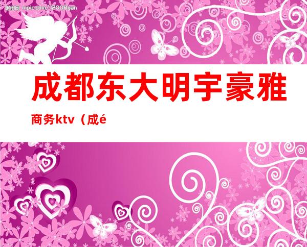 成都东大明宇豪雅商务ktv(成都东大明宇豪雅电话)
