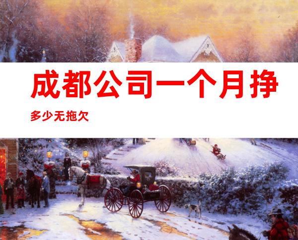 成都公司一个月挣多少无拖欠