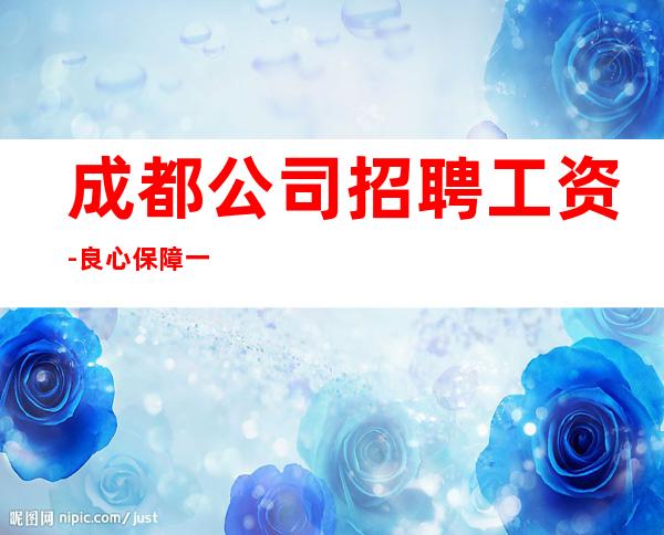 成都公司招聘工资-良心保障一切