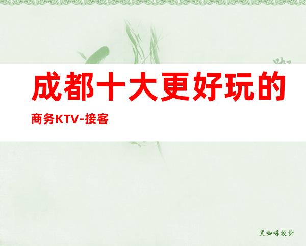 成都十大更好玩的商务KTV-接客,聚会必去的几家KTV