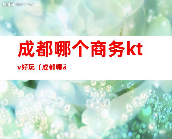成都哪个商务ktv好玩（成都哪个商务ktv好玩）