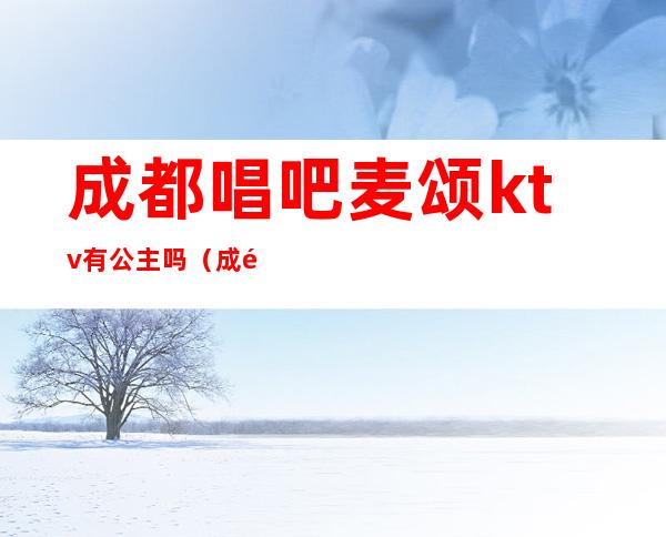 成都唱吧麦颂ktv有公主吗(成都ktv陪唱哪儿的好)