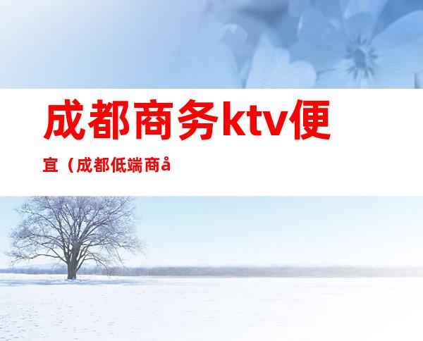 成都商务ktv便宜(成都低端商务ktv)