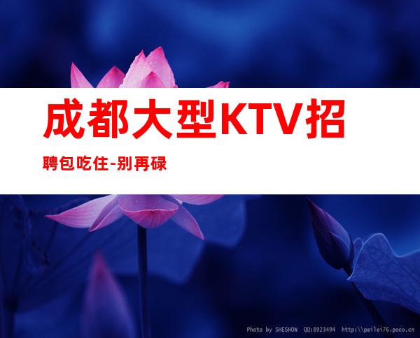 成都大型KTV招聘包吃住-别再碌碌无为赶紧加入