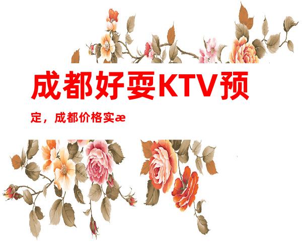 成都好耍KTV预定，成都价格实惠好玩KTV预定