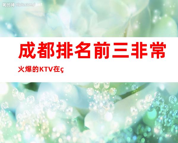 成都排名前三非常火爆的KTV在线预约预定 – 成都天府新区商务KTV