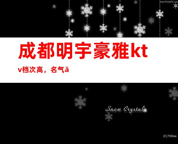 成都明宇豪雅ktv档次高,名气也高的更高成都夜总会