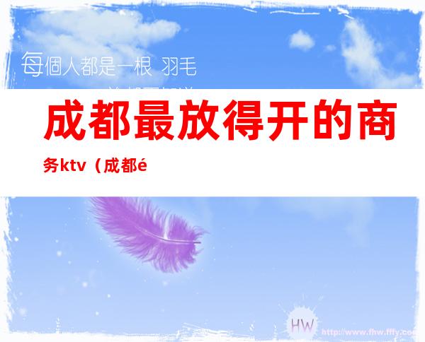 成都最放得开的商务ktv（成都高端商务场）
