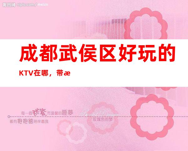 成都武侯区好玩的KTV在哪，带您一览武侯区KTV