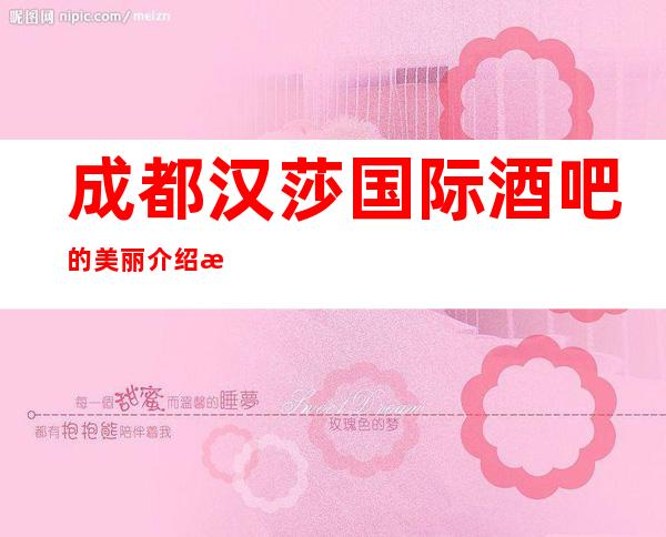 成都汉莎国际酒吧的美丽介绍成都时尚酒吧