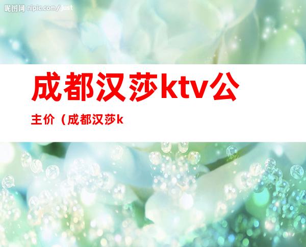 成都汉莎ktv公主价(成都汉莎ktv公主价多少钱)