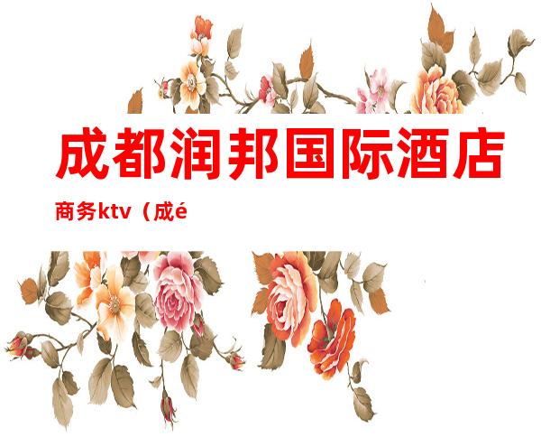 成都润邦国际酒店商务ktv(成都和润商务酒店)