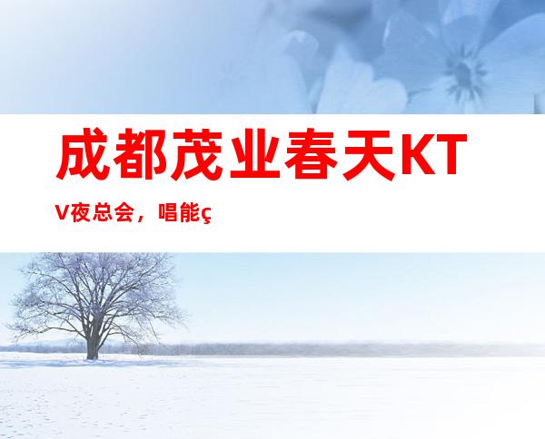 成都茂业春天KTV夜总会，唱能的会所ktv