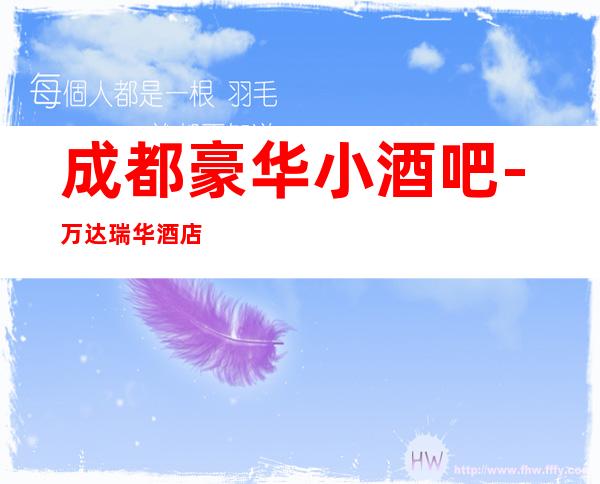 成都豪华小酒吧-万达瑞华酒店酒吧预定攻略介绍