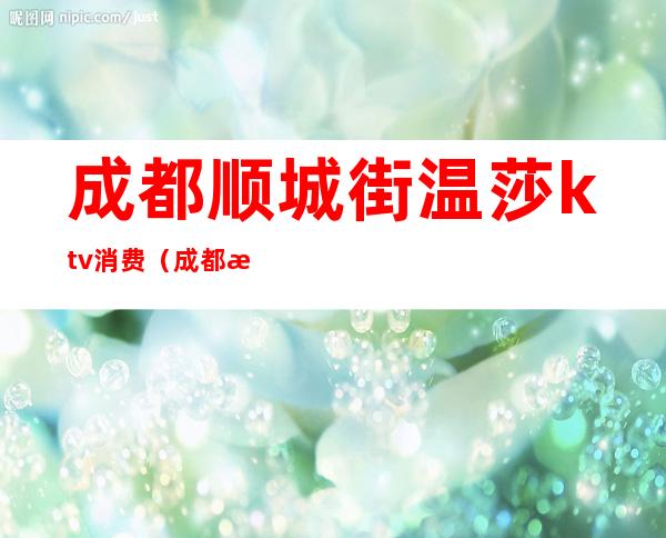 成都顺城街温莎ktv消费(成都温莎KTV)