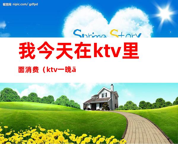 我今天在ktv里面消费(ktv一晚上万是消费了什么)