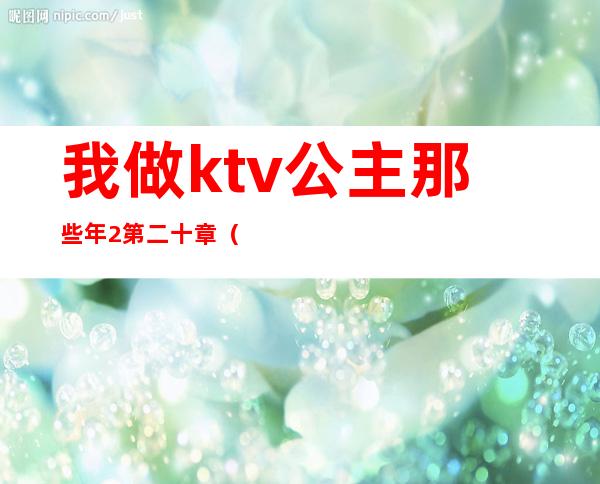 我做ktv公主那些年2第二十章()