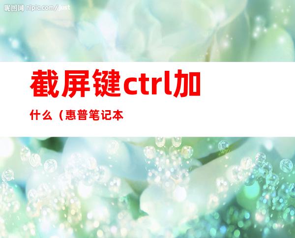 截屏键ctrl加什么(惠普笔记本截屏键ctrl加什么)