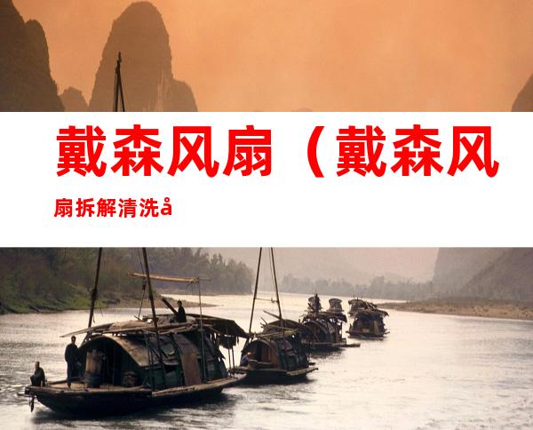 戴森风扇(戴森风扇拆解清洗图解)